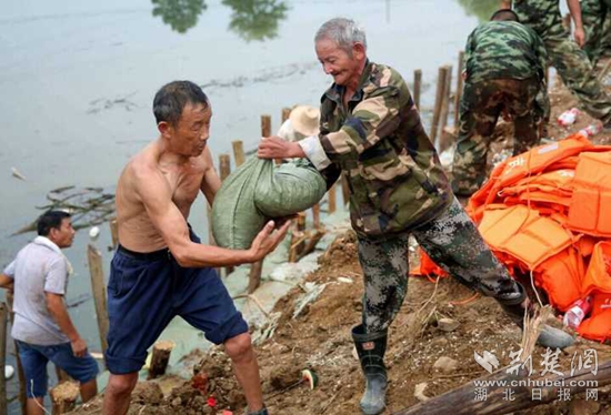 軍民協(xié)防，保衛(wèi)家園。20160713省武警部隊馳援高橋河河頭村截流港潰口。_副本.jpg